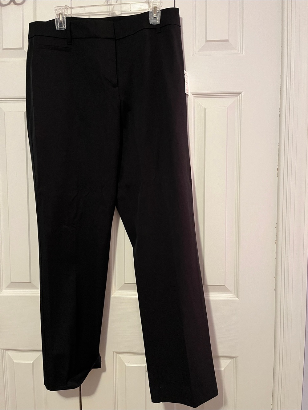 Talbots Black Straight-Leg Dress Trousers